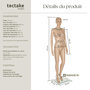 Voir la diapositive 6 : tectake Mannequin de vitrine en plastique beige
