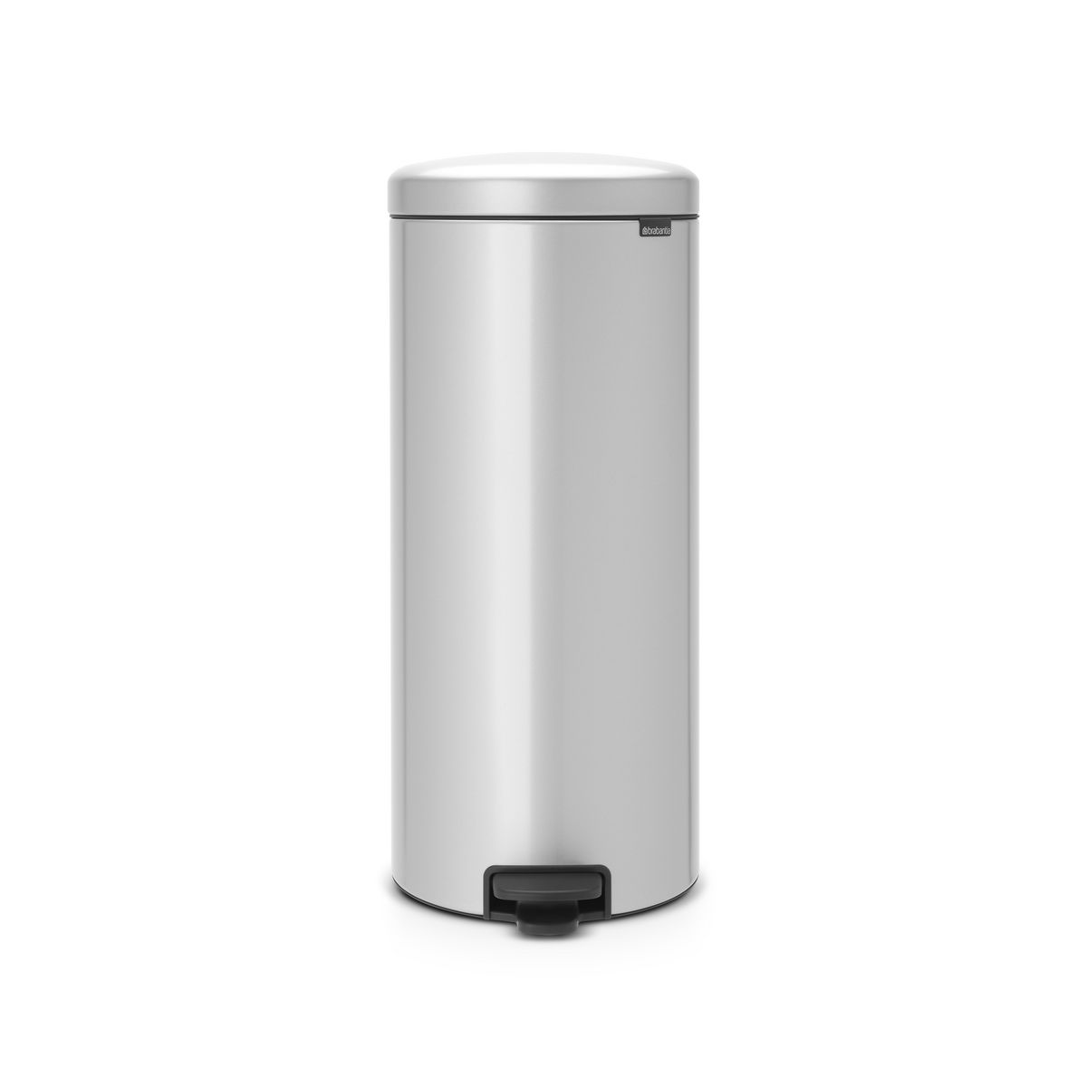 BRABANTIA Poubelle à pédale NEWICON 30 L METALLIC GREY
