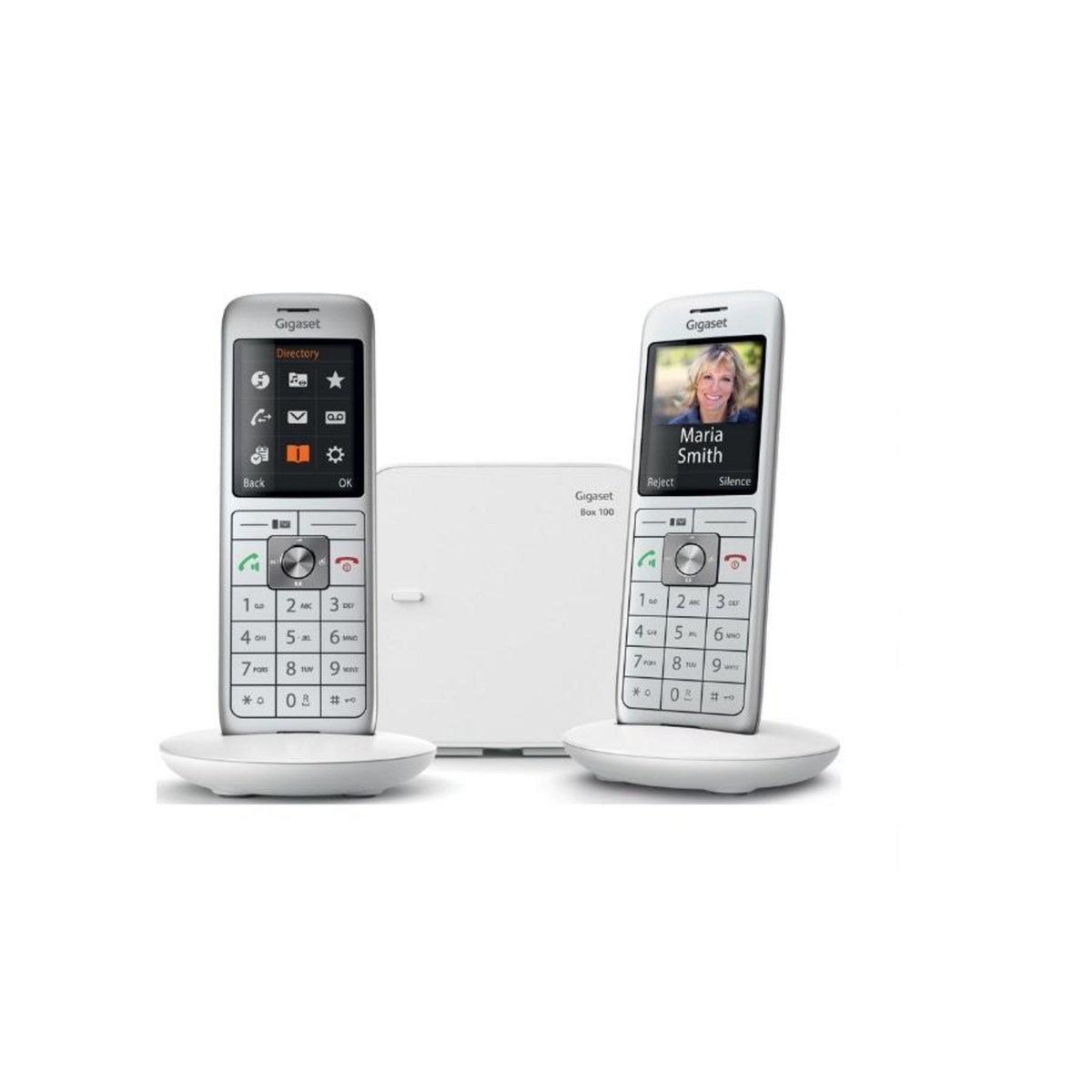 GIGASET Téléphone sans fil duo dect blanc avec répondeur - GIGACL660DUOBLANC