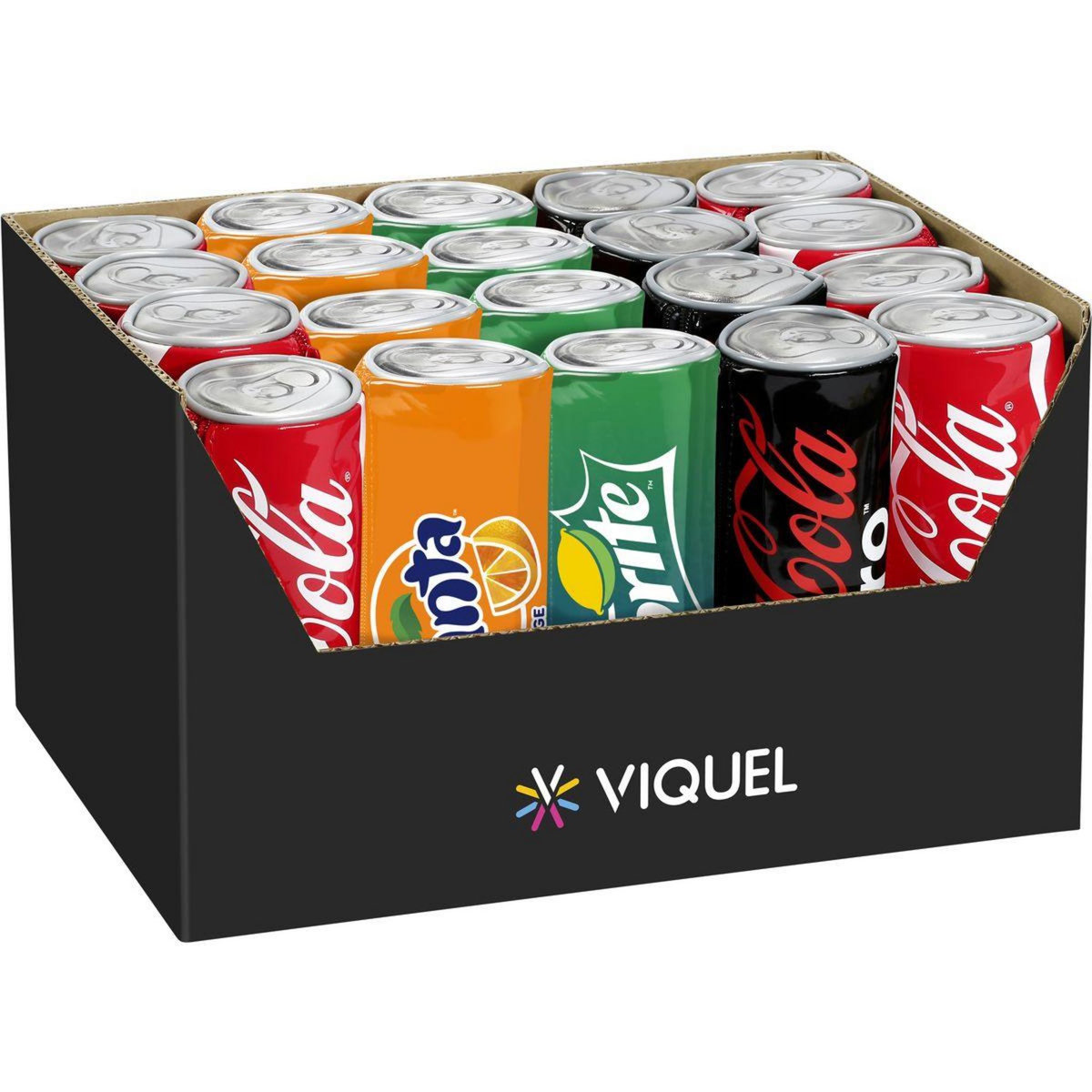 COCA-COLA Trousse ronde noire canette de soda Coca Cola Zero