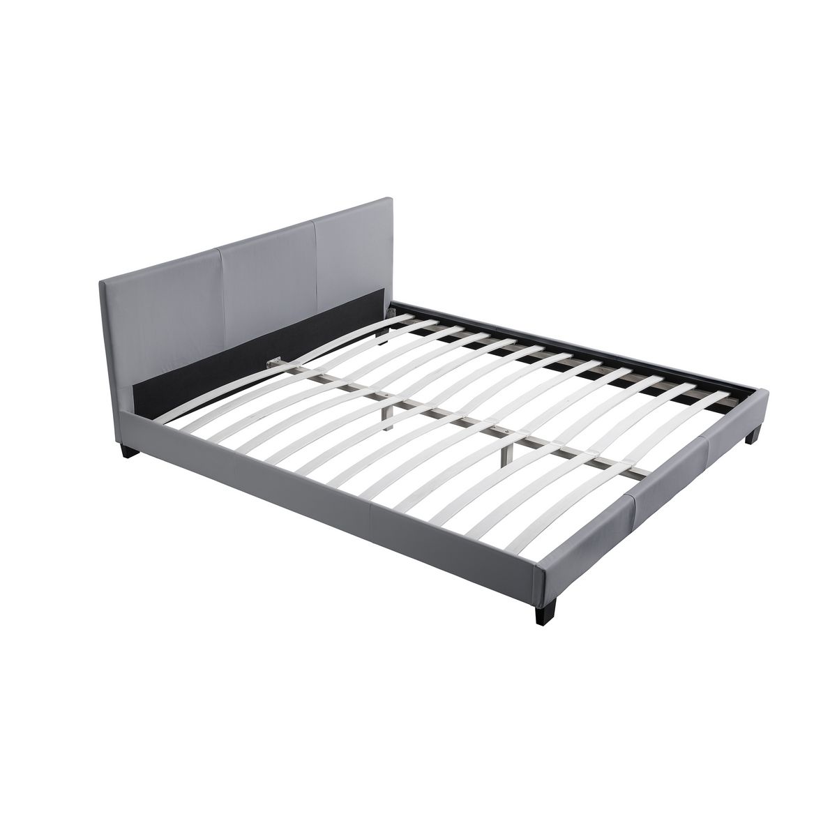 Lit avec tête de lit et sommier à lattes 140x190 cm MARTIN