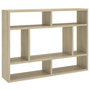 Voir la diapositive 2 : VIDAXL Etagere murale Chene sonoma 75x16x55 cm Bois d'ingenierie