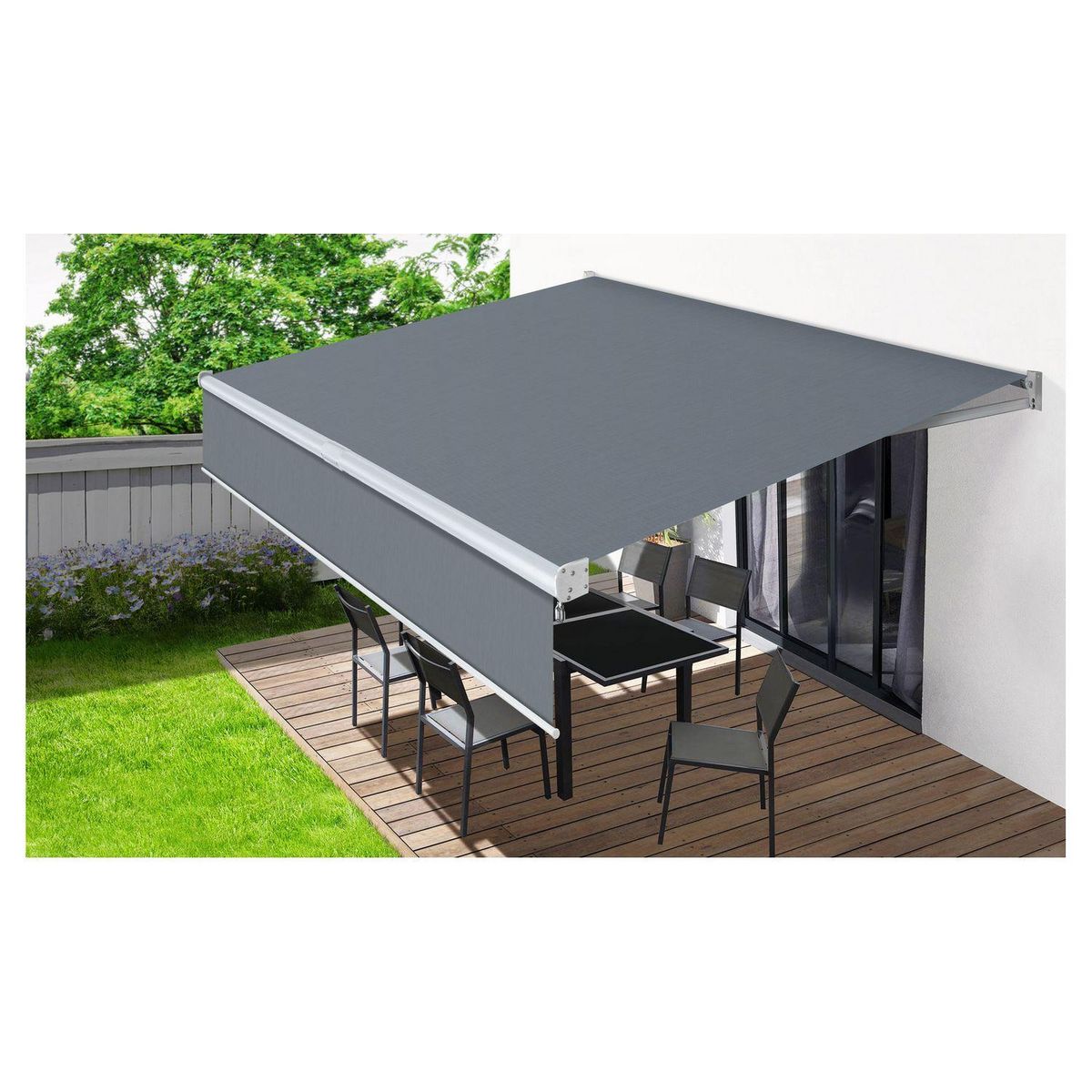 Inkazen Store banne vertical gris 3x2m MILANO