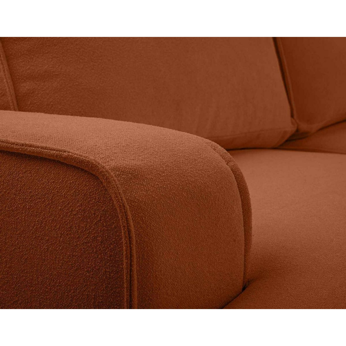 BEST MOBILIER Nessino - canapé d'angle gauche 4 places - convertible avec coffre - en tissu texturé