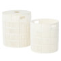 Voir la diapositive 1 : Paris Prix Lot de 2 Paniers de Rangement  Ryan  46cm Blanc