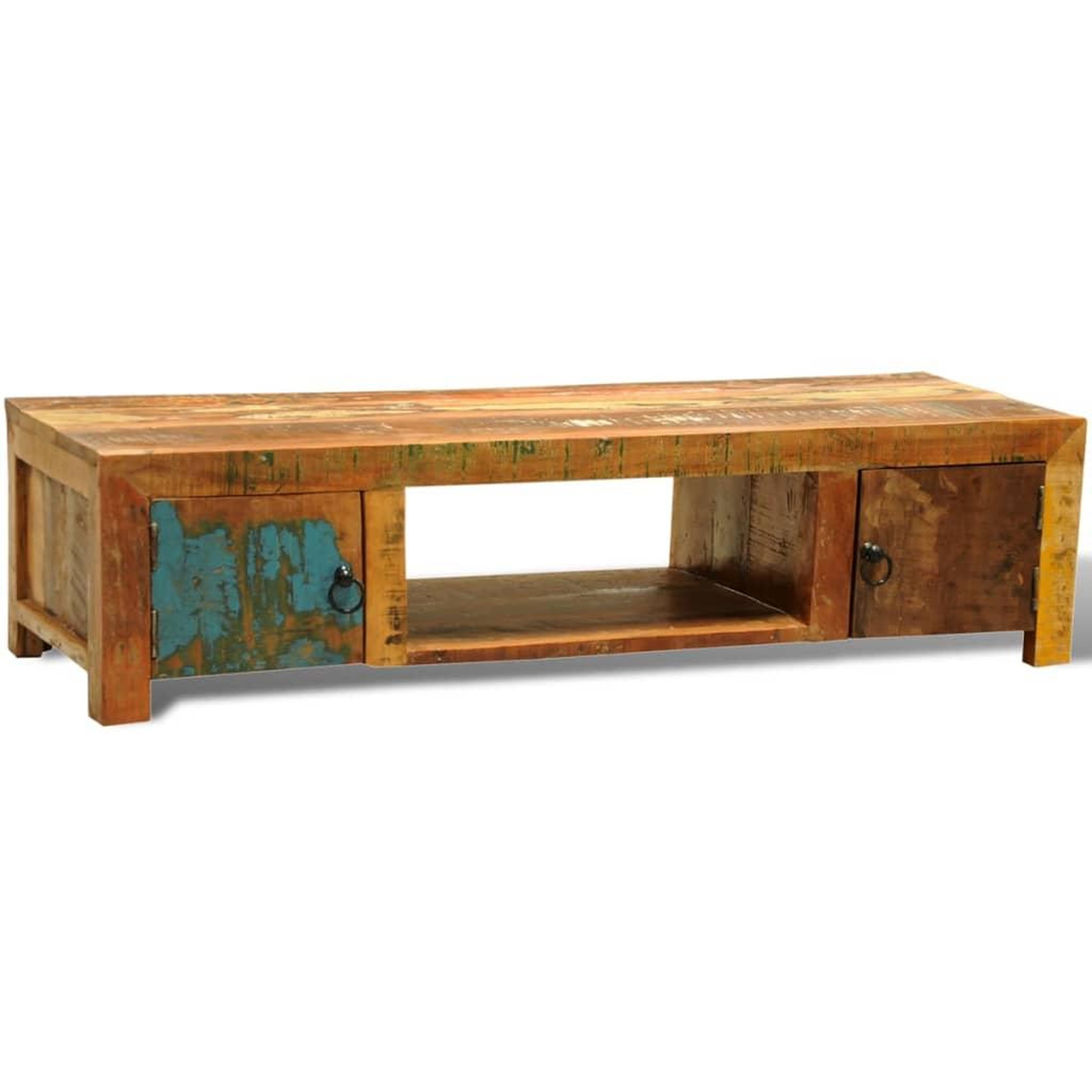 Voir la diapositive 4 : VIDAXL Meuble TV avec 2 portes Bois de recuperation Vintage