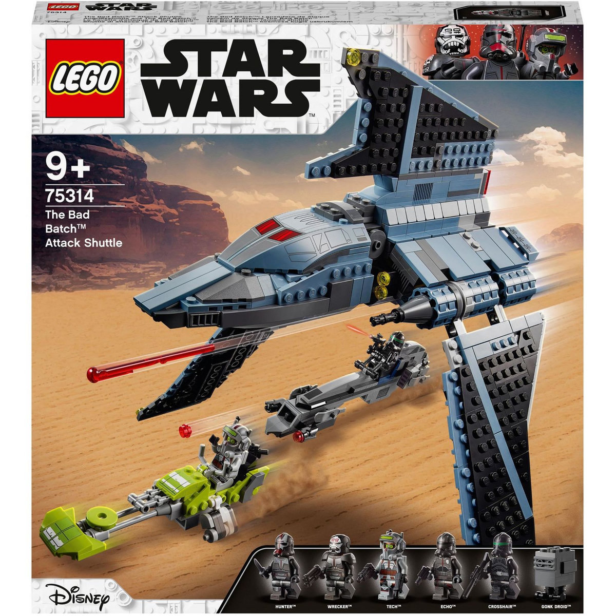 LEGO Star Wars 75314 La Navette d&rsquo;Attaque du Bad Batch dès 8 ans