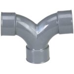 GIRPI Coude double à 87°30 femelle/femelle/femelle Ø 32 mm