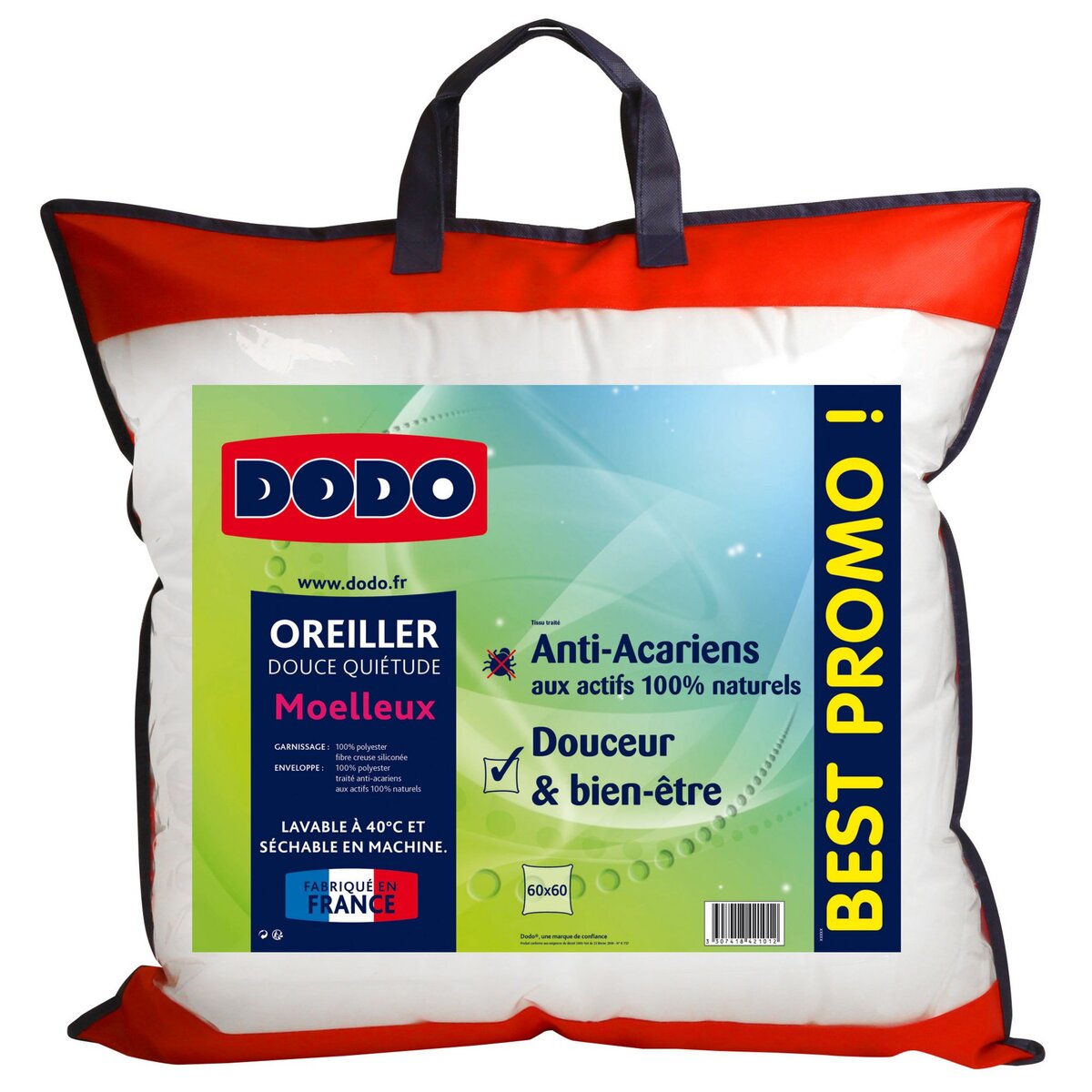 Oreiller DODO moelleux DOUCE QUIÉTUDE