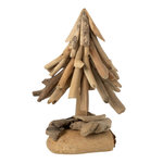 Paris Prix Sapin de Noël en Bois Flotté  Chalet  30cm Naturel