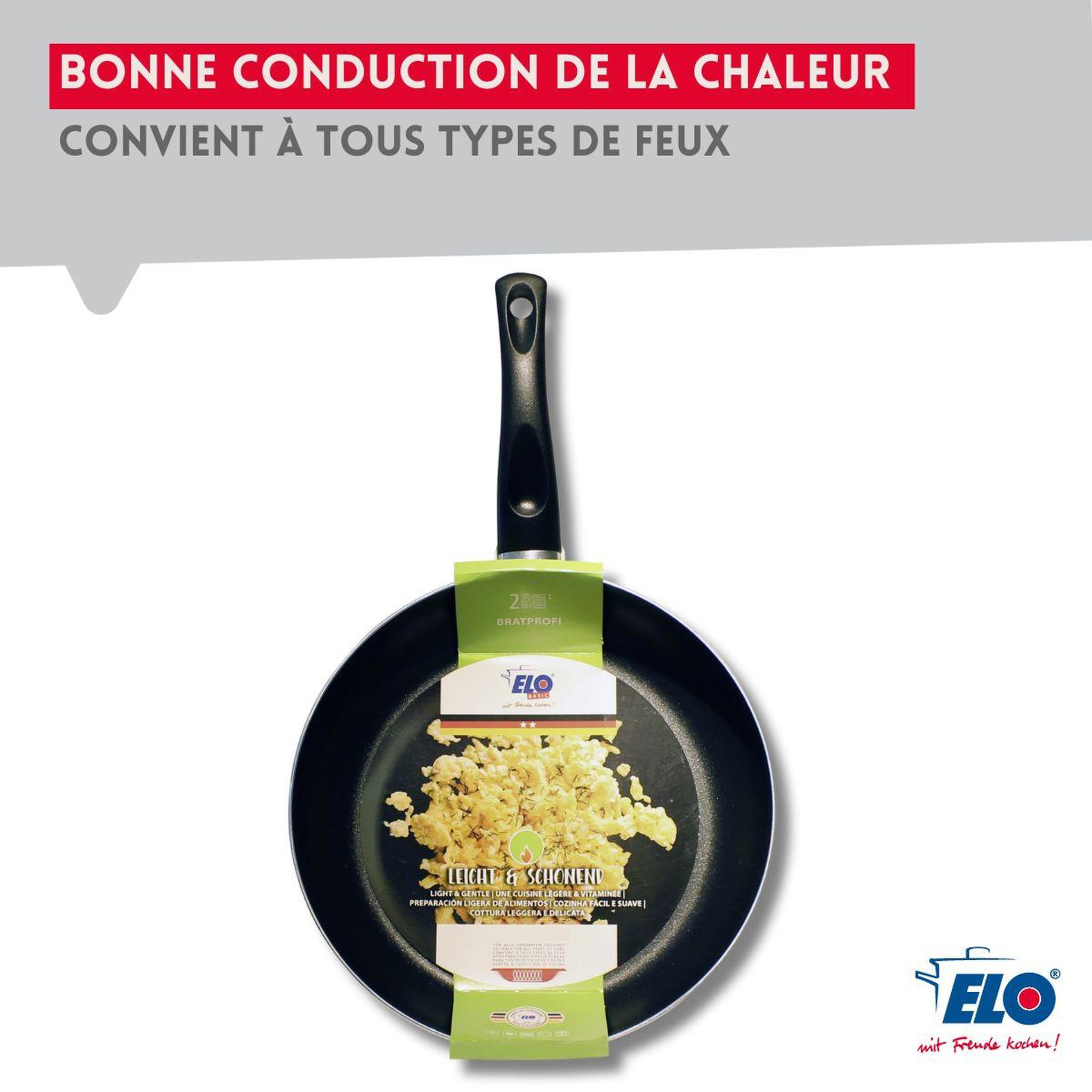 Voir la diapositive 5 : ELO Poêle anti-adhésive 20 cm Elo Bratprofi