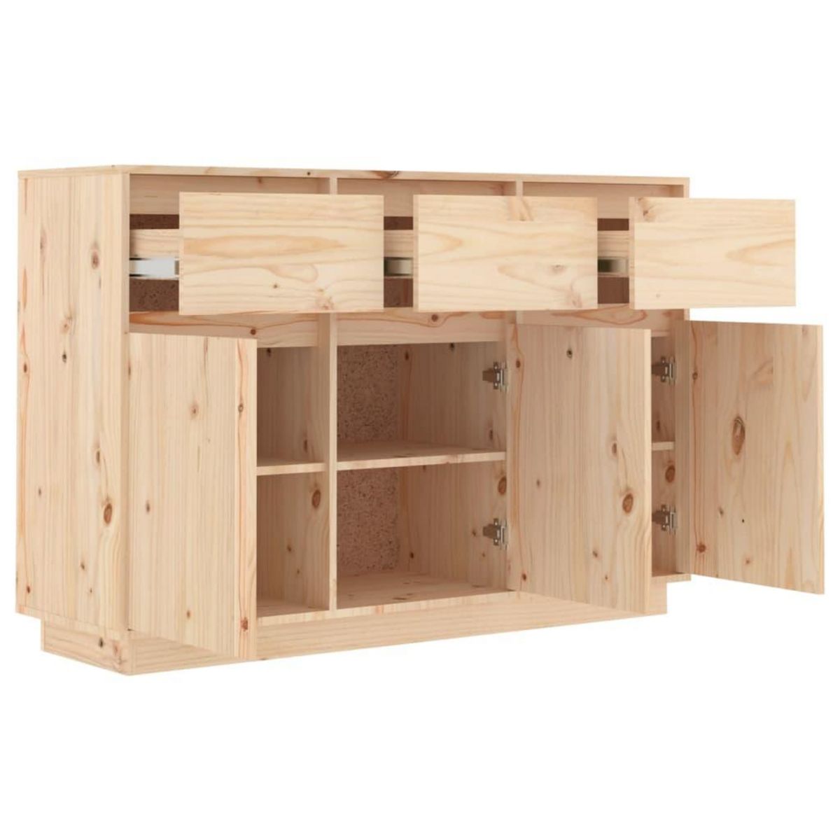 VIDAXL Buffet 110x34x75 cm Bois massif de pin