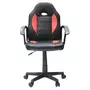 The Home Deco Factory Chaise de bureau gaming Racer Obi - Hauteur réglable - Noir et rouge
