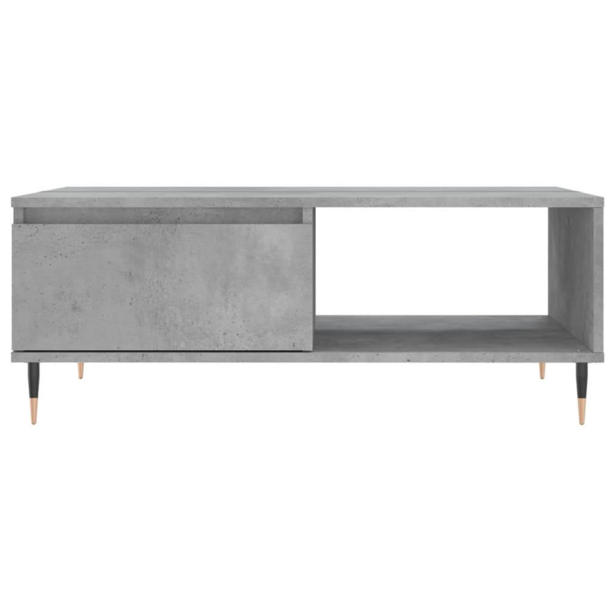 VIDAXL Table basse gris beton 90x60x35 cm bois d'ingenierie