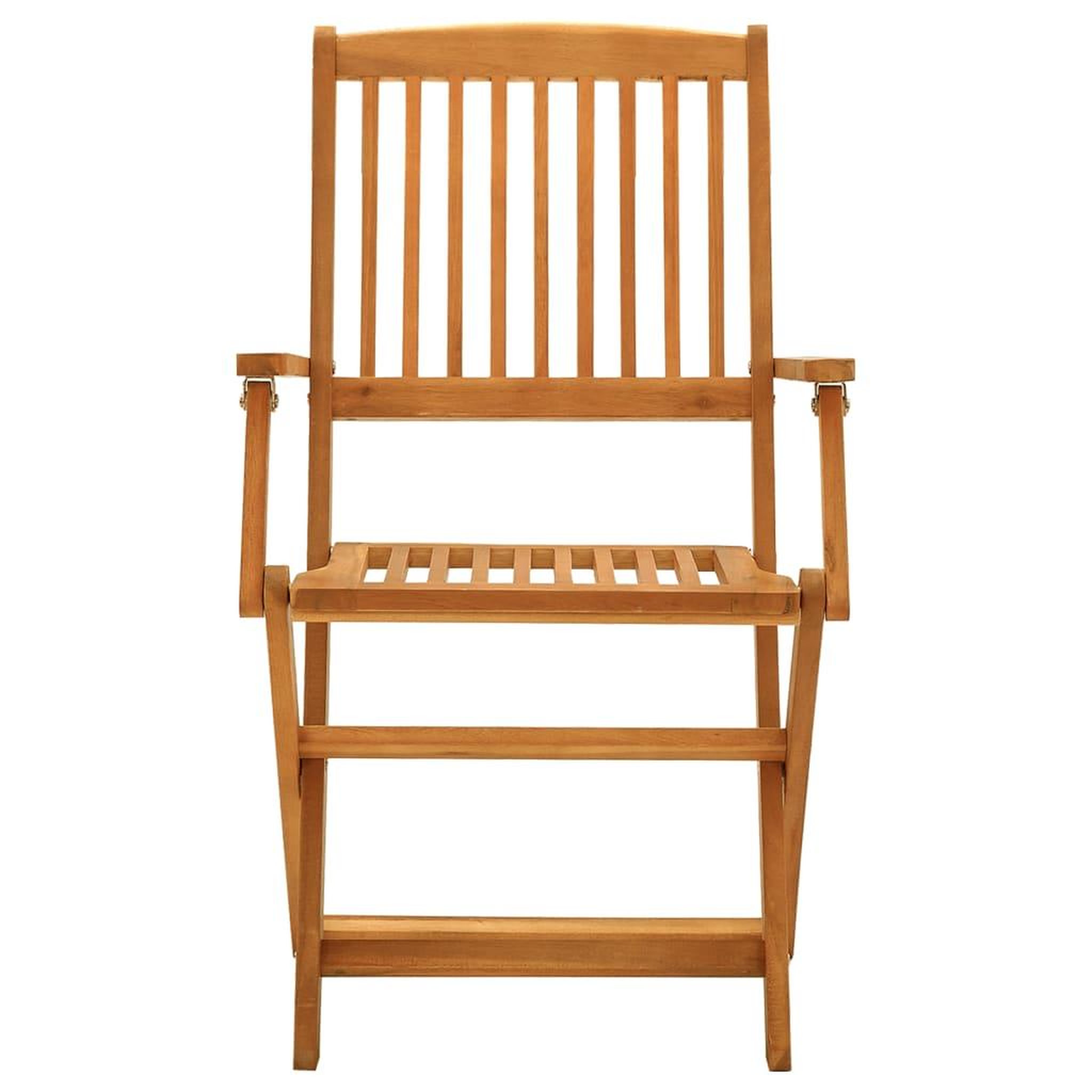 Voir la diapositive 5 : VIDAXL Ensemble a manger de jardin 5 pcs Bois d'acacia solide