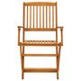 Voir la diapositive 5 : VIDAXL Ensemble a manger de jardin 5 pcs Bois d'acacia solide