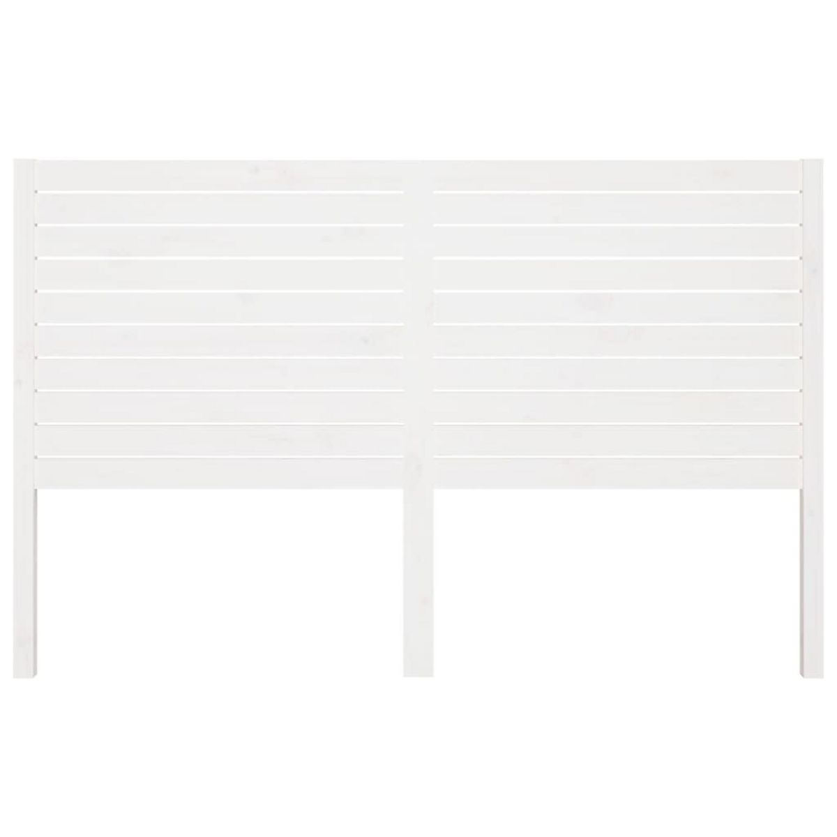 VIDAXL Tete de lit Blanc 126x4x100 cm Bois massif de pin