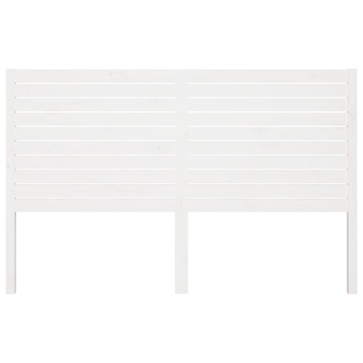 VIDAXL Tete de lit Blanc 126x4x100 cm Bois massif de pin