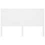 Voir la diapositive 3 : VIDAXL Tete de lit Blanc 126x4x100 cm Bois massif de pin