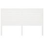 Voir la diapositive 3 : VIDAXL Tete de lit Blanc 126x4x100 cm Bois massif de pin