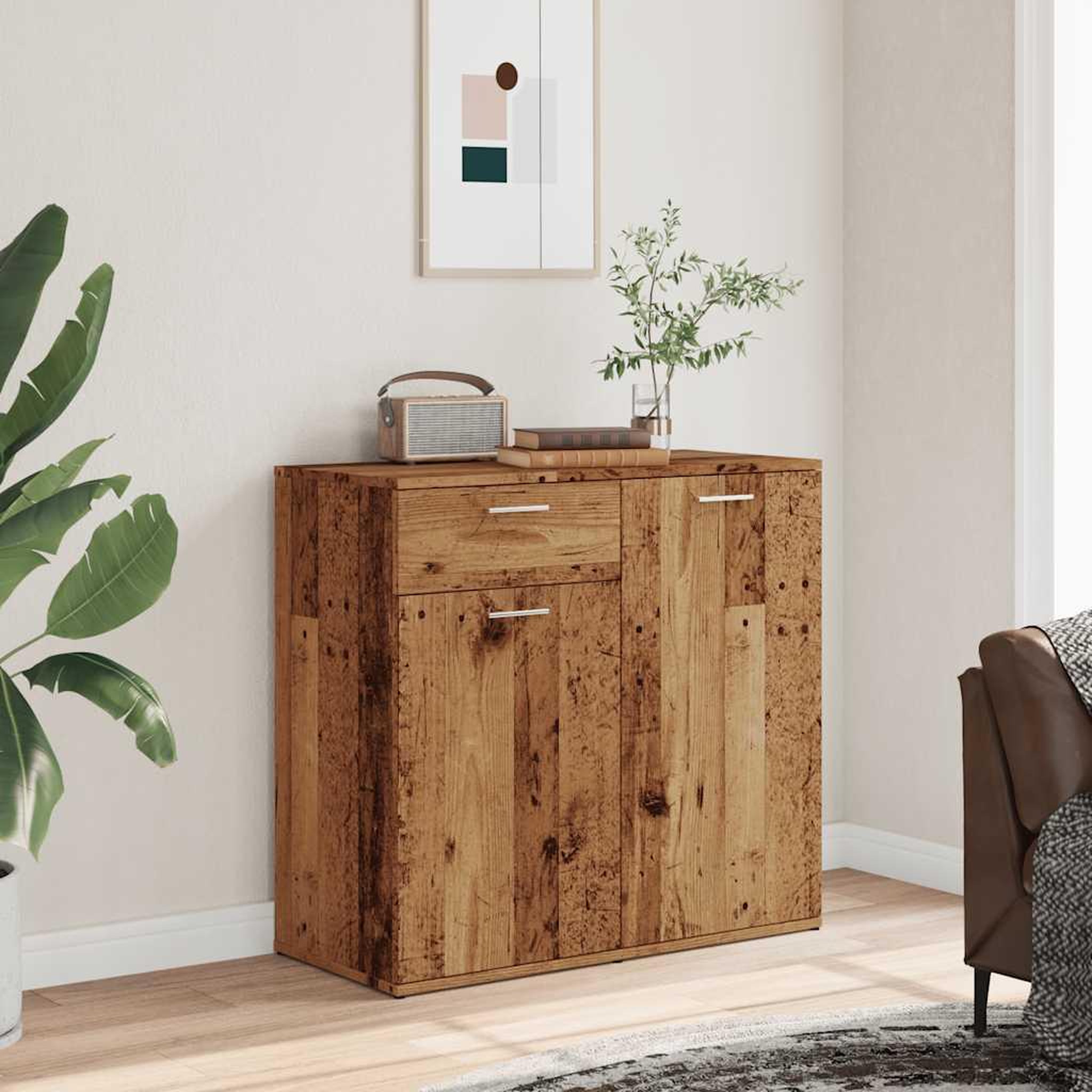 VIDAXL Buffet vieux bois 80x36x75 cm bois d'ingenierie