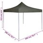 Voir la diapositive 6 : VIDAXL Tente reception pliable professionnelle 2x2 m Acier Anthracite