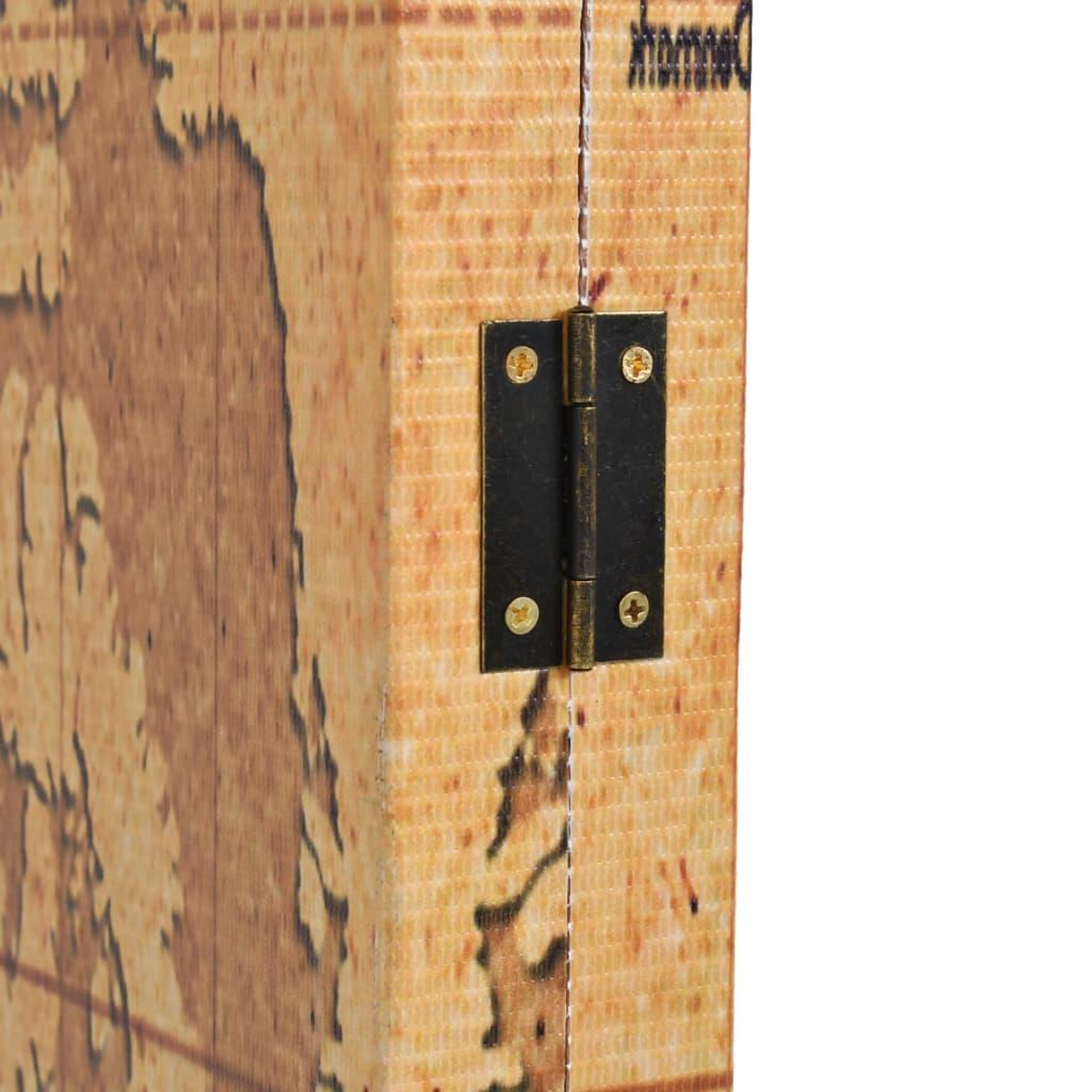 Voir la diapositive 3 : VIDAXL Cloison de separation pliable 160 x 170 cm Carte du monde Jaune