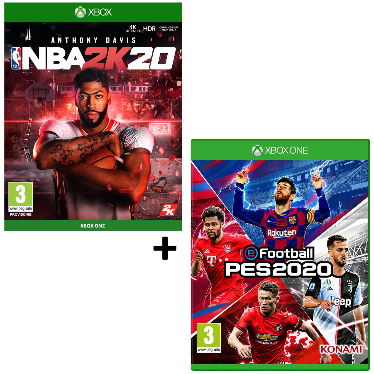 Pack NBA 2K20 + PES 2020 Xbox One