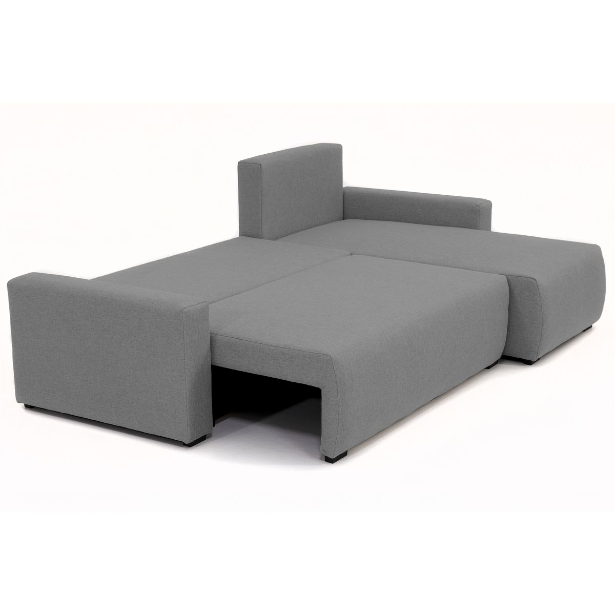 Canapé d'angle gauche fixe convertible 5 places avec coffre de rangement MATT