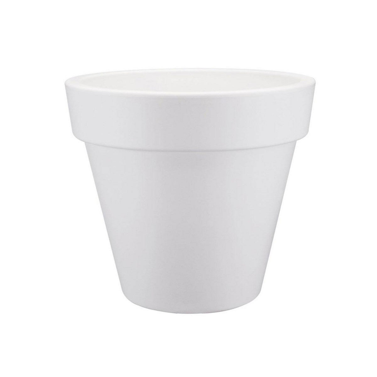 ELHO Pot de fleurs rond Pure Round Ø 50 x H.44 cm - Blanc