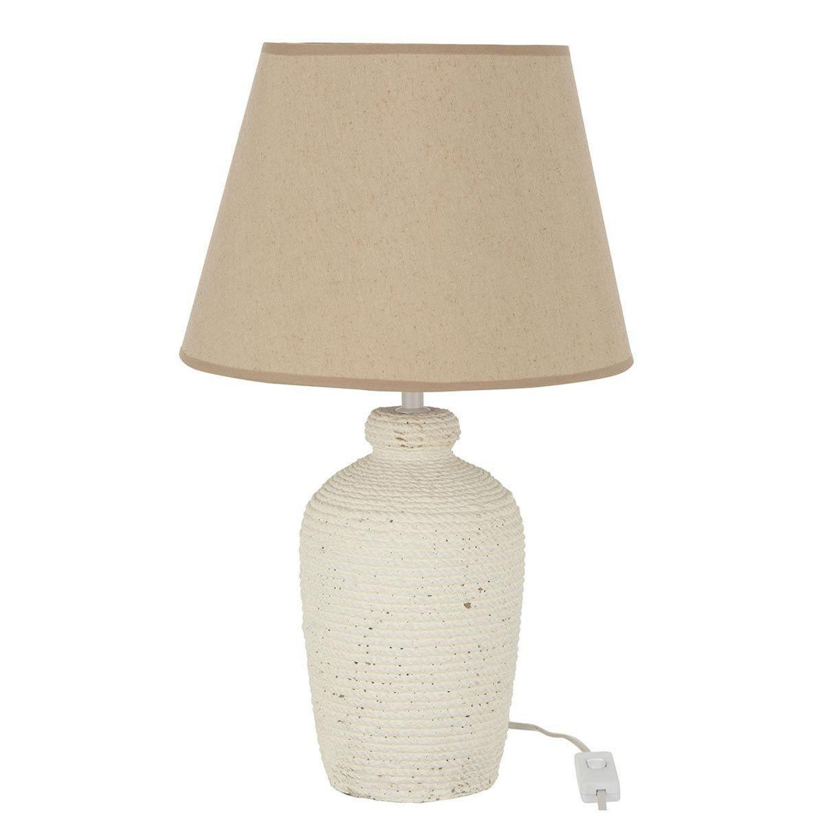 Paris Prix Lampe à Poser en Ciment  Esmée  48cm Blanc