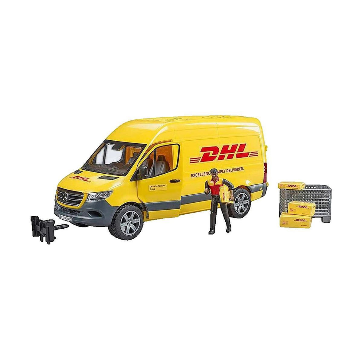 Bruder Véhicule Bruder MB Sprinter DHL jaune