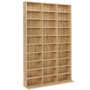 Voir la diapositive 6 : ID MARKET Bibliothèque étagère CD CEYLIA 30 cases avec étagères modulables effet bois