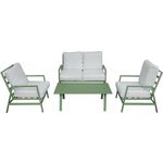 Habitat et Jardin Salon de jardin en métal  Queens  - 4 places - Vert