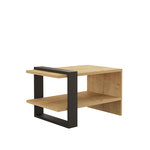 Habitat et Jardin Table Basse en bois  Yonca  - 80 x 50 x 35 cm - Anthracite, Chêne