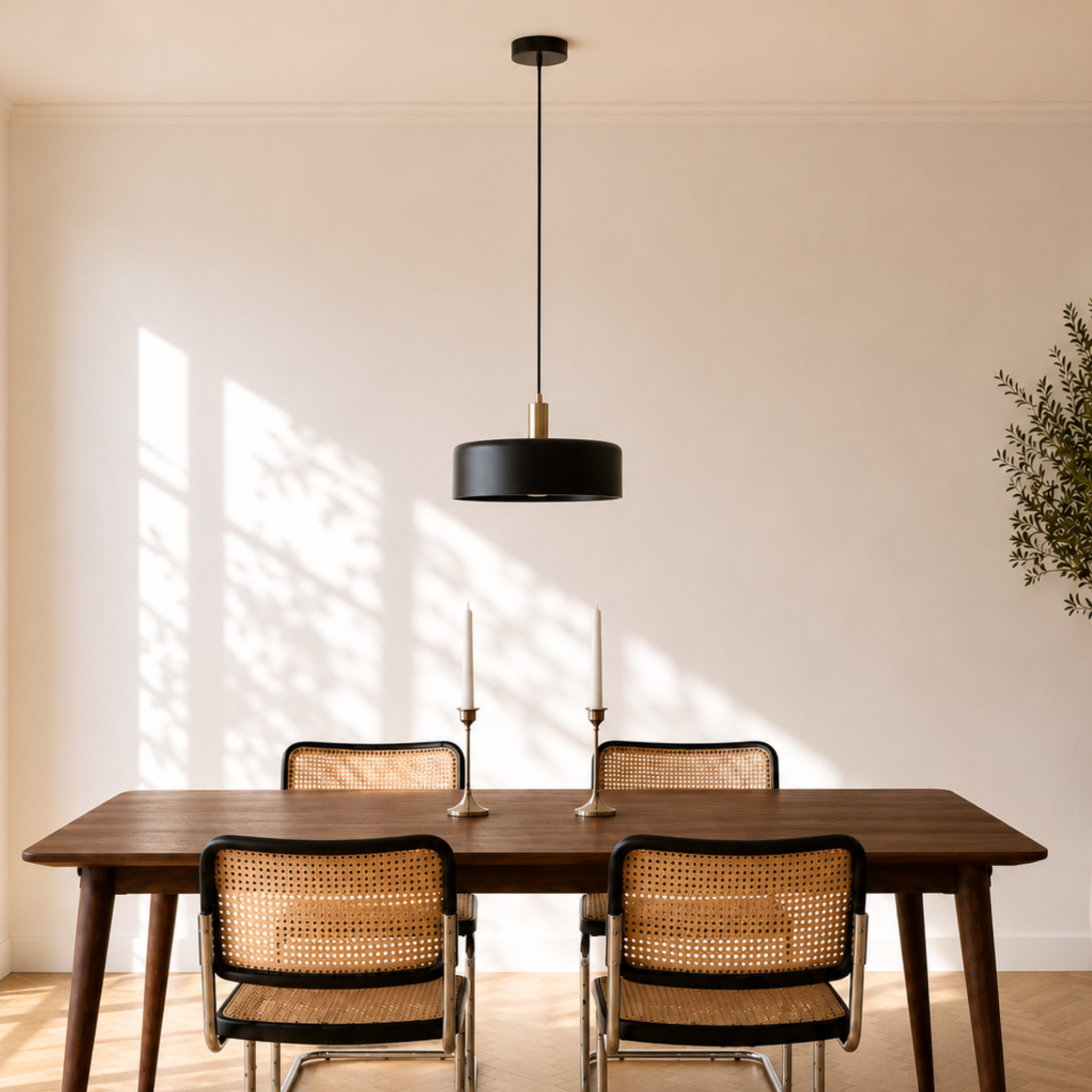 Voir la diapositive 5 : MAISON PAVANE Suspension en métal noir D35 cm-Nox