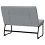 Voir la diapositive 5 : VIDAXL Banc Gris clair 100x75x76 cm Tissu