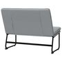 Voir la diapositive 5 : VIDAXL Banc Gris clair 100x75x76 cm Tissu