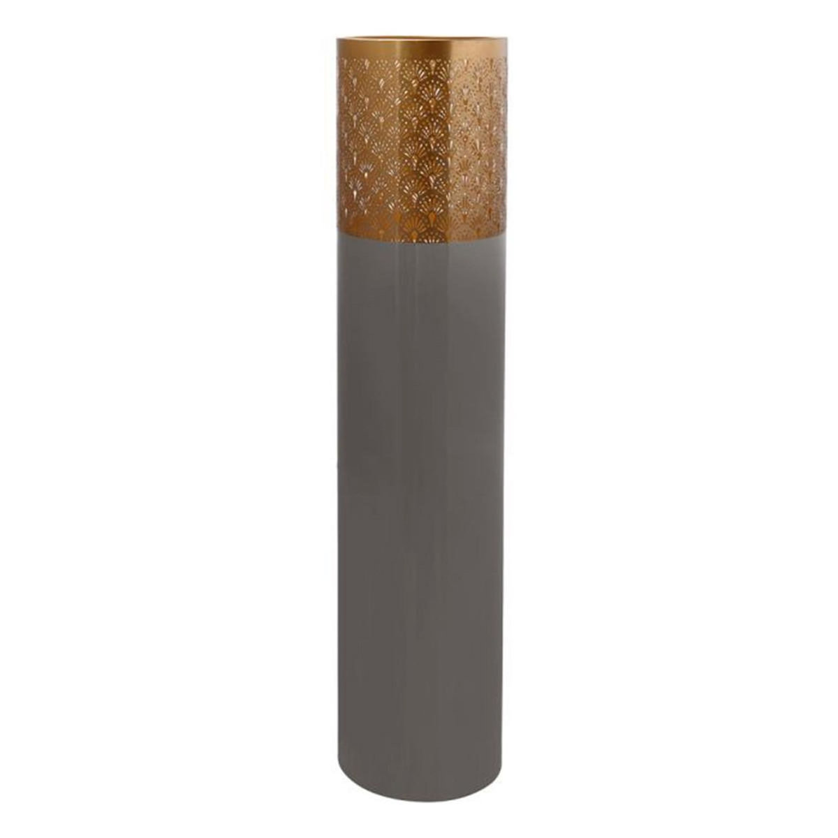 Paris Prix Vase Rond Design  Decoa  121cm Gris & Or