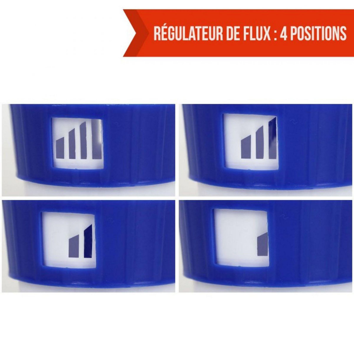 LINXOR Diffuseur de chlore et de brome flottant réglable - 13, 17.5 ou 22 cm