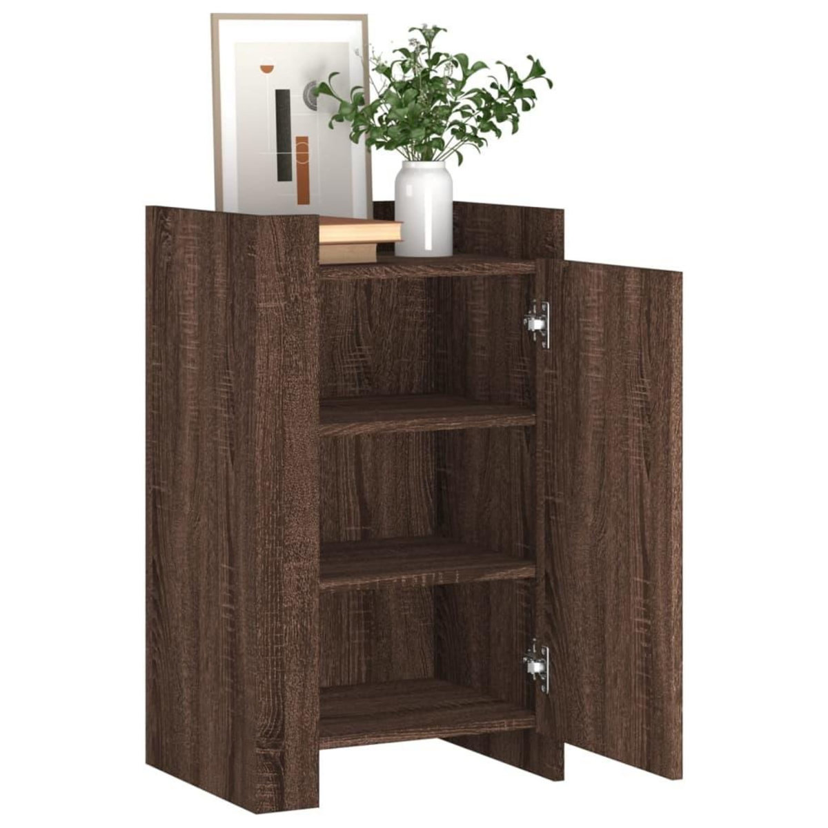 VIDAXL Buffet chene marron 45x35x75 cm bois d'ingenierie
