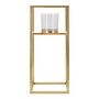 Voir la diapositive 2 : Paris Prix Bougeoir Design en Métal  Elegant  35cm Or