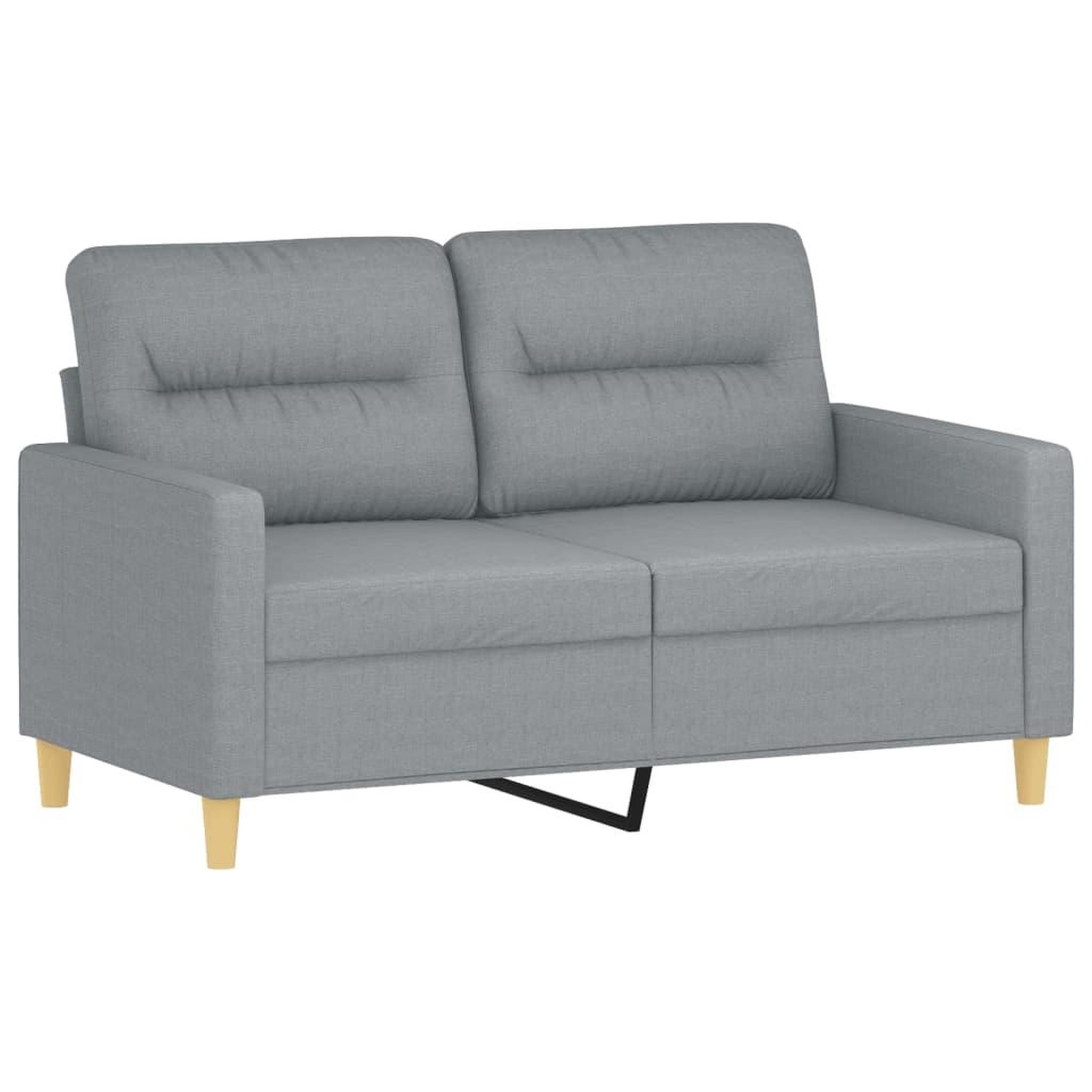 Voir la diapositive 3 : VIDAXL Ensemble de canapes 3 pcs avec coussins Gris clair Tissu