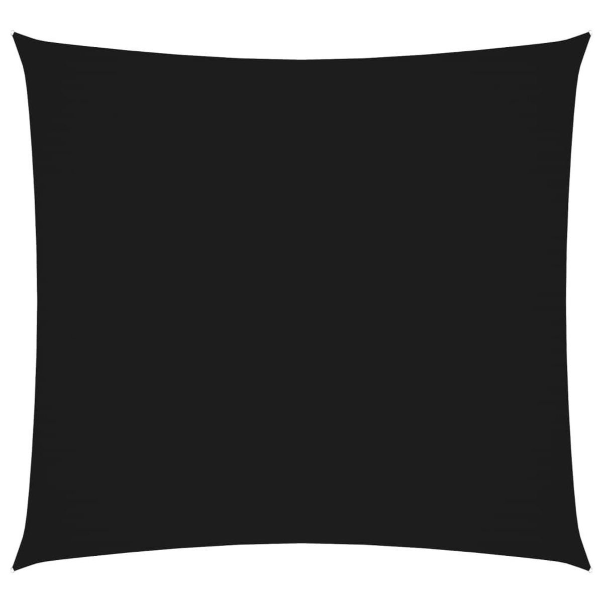 VIDAXL Voile de parasol tissu oxford carre 5x5 m noir