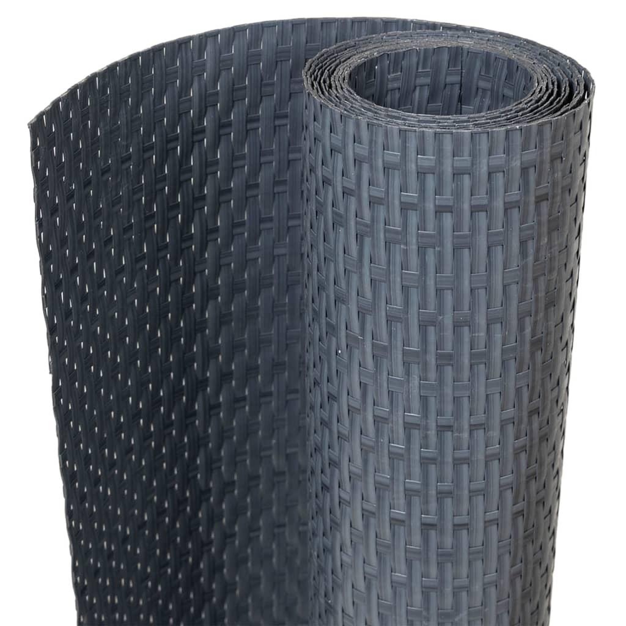 Voir la diapositive 2 : VIDAXL Paravent de balcon anthracite 1000x90 cm resine tressee