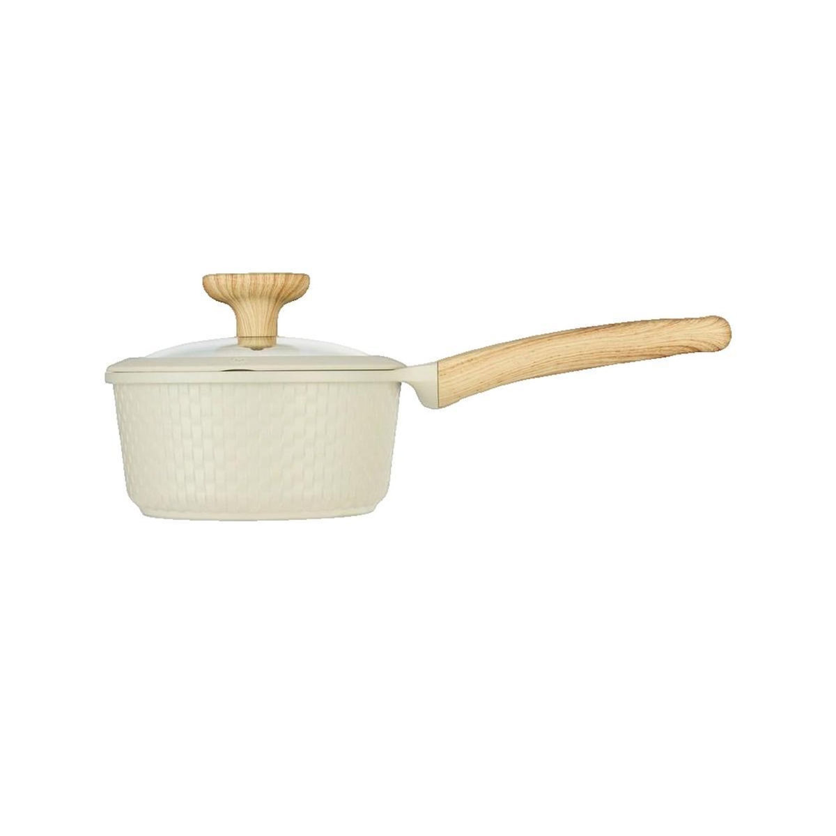 Rest & Be Thankful Casserole Resto Circulaire Beige antiadhésif Pfluon Cookmark 1,3 L