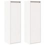 Voir la diapositive 2 : VIDAXL Armoires murales 2 pcs Blanc 30x30x100 cm Bois de pin massif