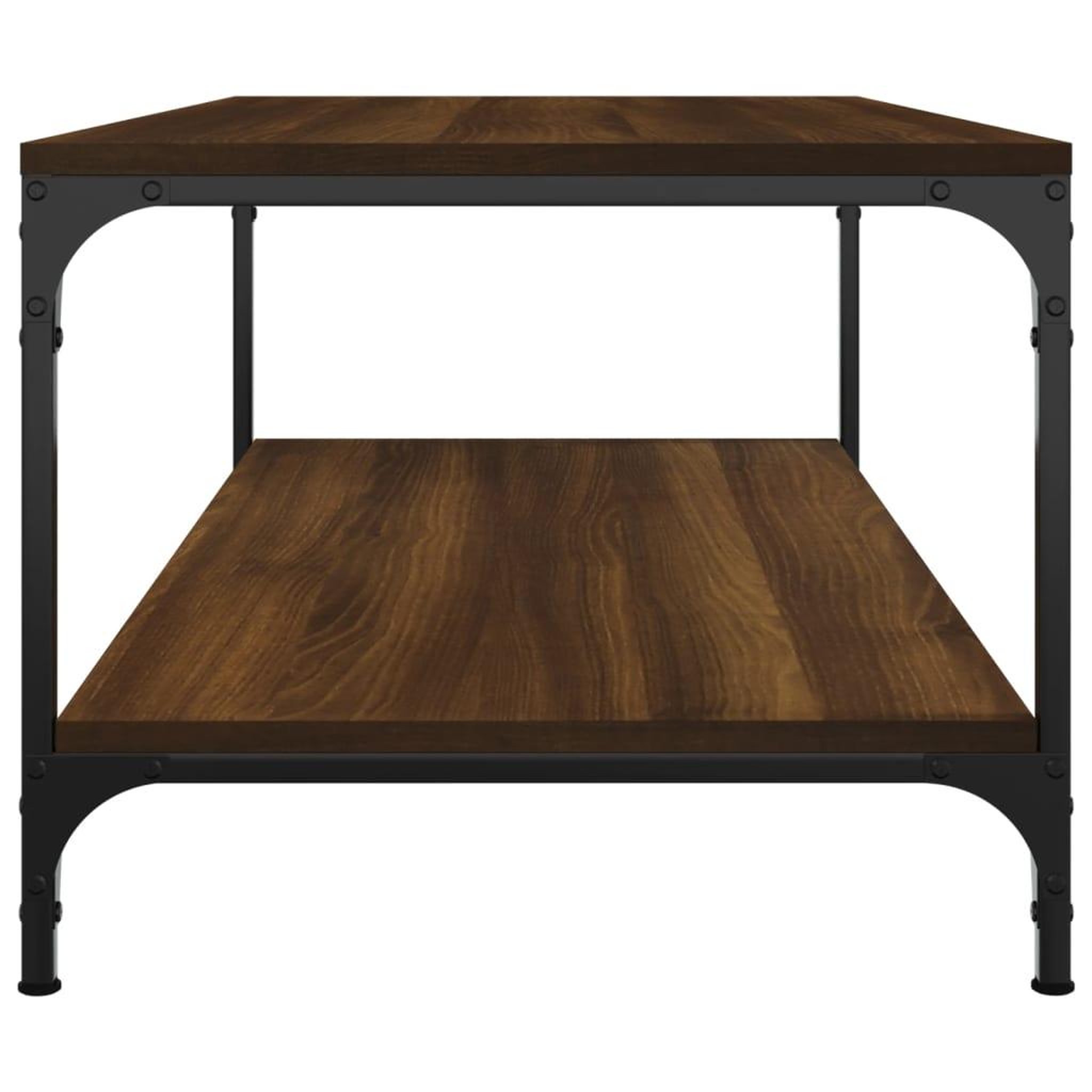 Voir la diapositive 5 : VIDAXL Table basse Chene marron 100x50x40 cm Bois d'ingenierie