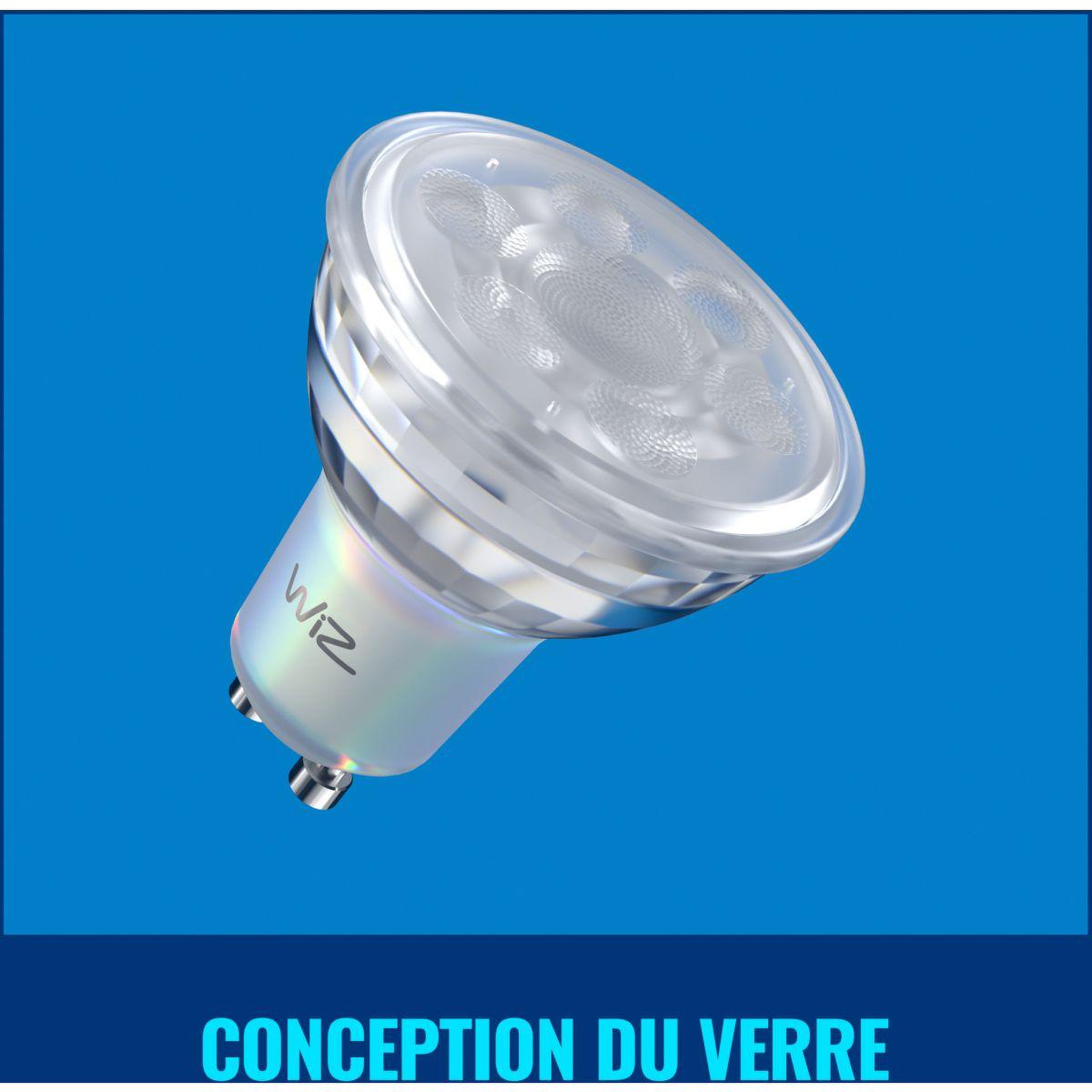 Voir la diapositive 5 : WIZ Ampoule led connectée gu10 couleur 50w pack de 2