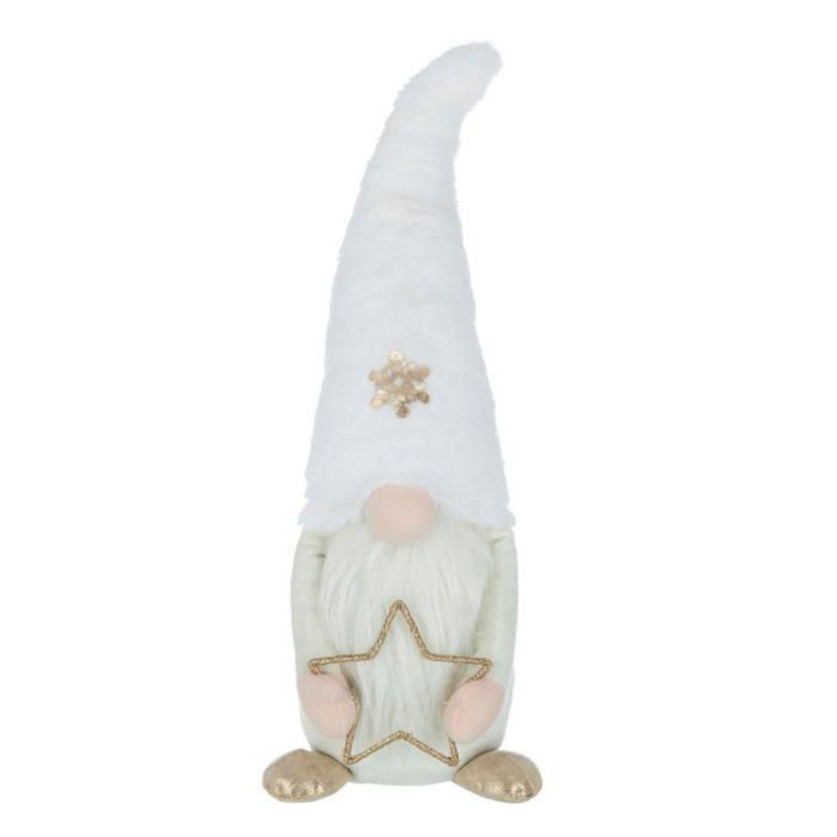 Paris Prix Statue Déco Lutin  Étoile Led  59cm Beige